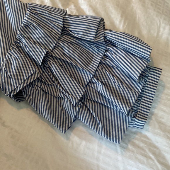 English Factory blue and white stripe stunning top - Picture 2 of 6